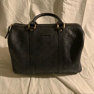 black gucci boston bag